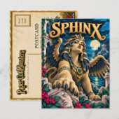 Sphinx, Paper Cut Monster Postkarte (Vorne/Hinten)