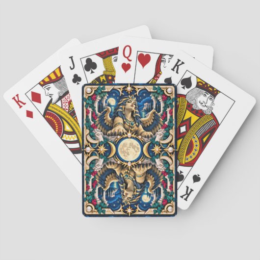 Sphinx, Paper Cut Monster Spielkarten (Rückseite)