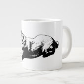 Sphinx Pause - Goldener Blick Jumbo-Tasse (Vorderseite Rechts)
