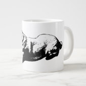 Sphinx Pause - Goldener Blick Jumbo-Tasse (Vorderseite Rechts)