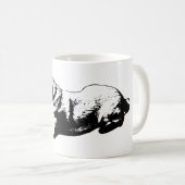 Sphinx Pause - Goldener Blick Kaffeetasse (VorderseiteRechts)