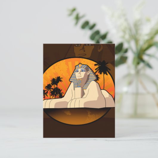 Sphinx Postkarte (Stehend Vorderseite)
