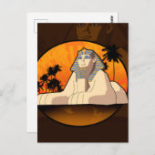 Sphinx Postkarte (Vorne/Hinten)