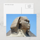 Sphinx-Profil Postkarte (Vorne/Hinten)