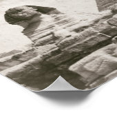 Sphinx Pyramid Ägypten Mitte des Jahrhunderts Poster (Ecke)