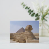 Sphinx Pyramide Postkarte (Stehend Vorderseite)