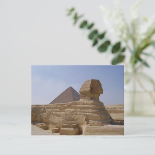 Sphinx Pyramide Postkarte (Stehend Vorderseite)