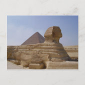 Sphinx Pyramide Postkarte (Vorderseite)