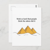 Sphinx Pyramids Antient Ägypten Khufu Pharoah Postkarte (Vorne/Hinten)