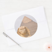 Sphinx Pyramids Antient Ägypten Khufu Pharoah Runder Aufkleber (Umschlag)