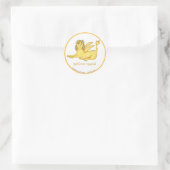 Sphinx Runde Aufkleber (Tasche)