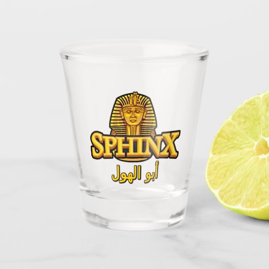 Sphinx Schnapsglas (Vorderseite)