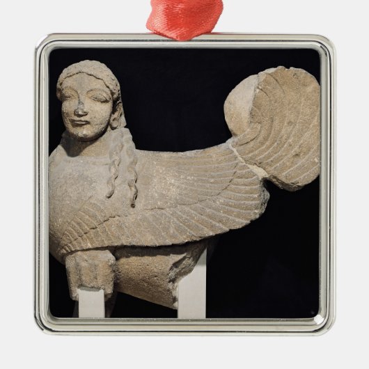 Sphinx Silbernes Ornament (Vorne)