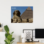 Sphinx Statue in Gizeh Kairo Ägypten Souvenir Poster (Heimbüro)