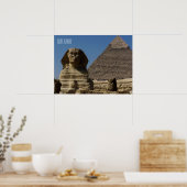 Sphinx Statue in Gizeh Kairo Ägypten Souvenir Poster (Küche)