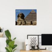 Sphinx Statue in Gizeh Kairo Ägypten Souvenir Poster (Heimbüro)
