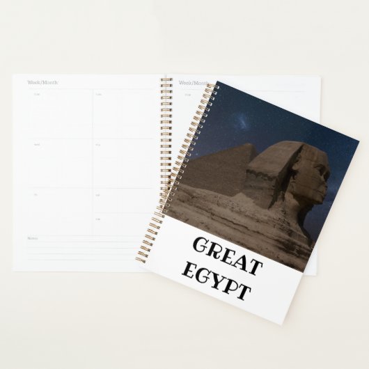 Sphinx und Gizeh Pyramids Planner Planer (Anzeige)