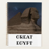 Sphinx und Gizeh Pyramids Planner Planer (Vorderseite)
