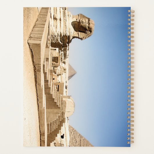 Sphinx und Gizeh Pyramids Planner Planer (Rückseite)