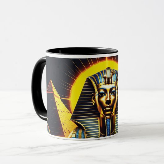 Sphinx und Pyramid - antiker ägyptischer Pharao Tasse (Vorderseite Links)