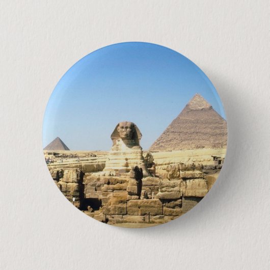 Sphinx und Pyramide Button (Vorderseite)