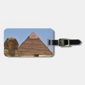 Sphinx und Pyramide Gepäckanhänger (Vorderseite horizontal)