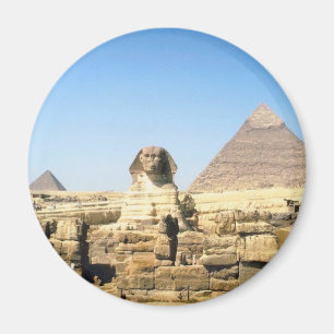 Sphinx und Pyramide Magnet