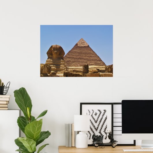 Sphinx und Pyramide Poster (Heimbüro)