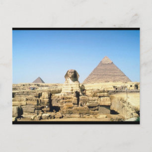 Sphinx und Pyramide Postkarte