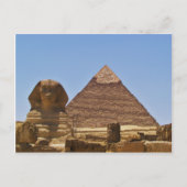 Sphinx und Pyramide Postkarte (Vorderseite)