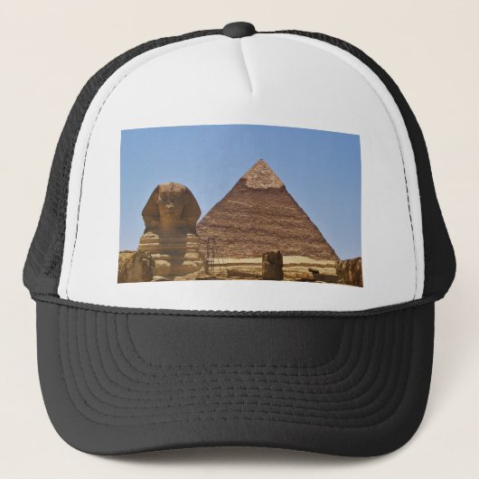 Sphinx und Pyramide Truckerkappe (Vorderseite)