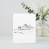 Sphinx und Pyramiden in Ägypten Postkarte (Stehend Vorderseite)