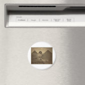 Sphinx und Pyramiden in Ägypten um 1867 Magnet (In Situ (Geschirrspüler))