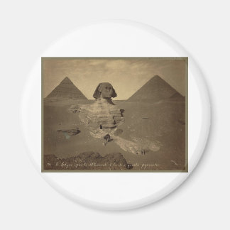 Sphinx und Pyramiden in Ägypten um 1867 Magnet