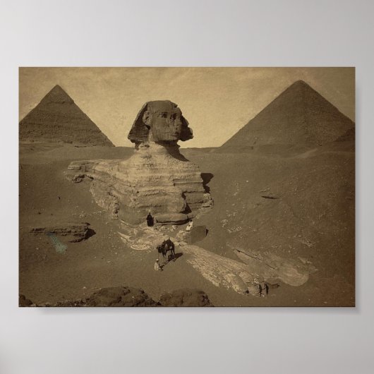 Sphinx und Pyramiden in Ägypten um 1867 Poster (Vorne)