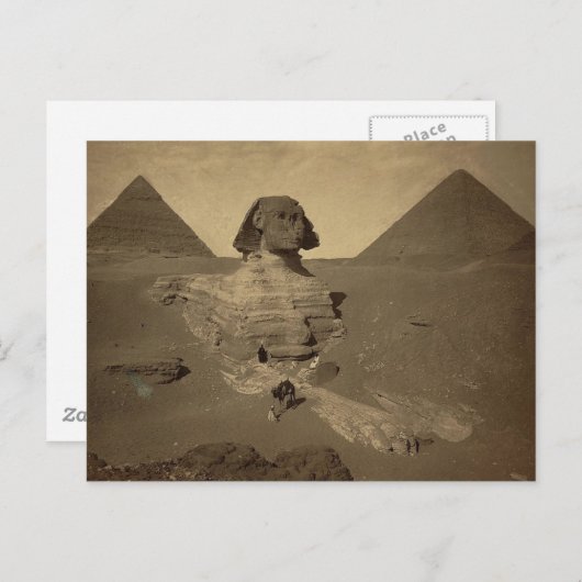Sphinx und Pyramiden in Ägypten um 1867 Postkarte (Vorne/Hinten)