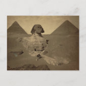 Sphinx und Pyramiden in Ägypten um 1867 Postkarte (Vorderseite)