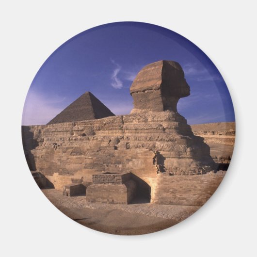 Sphinx und Pyramiden in Gizeh Kairo Ägypten Magnet (Vorne)
