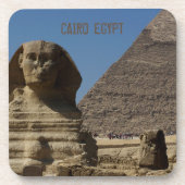 Sphinx und Pyramiden in Kairo Ägypten Souvenir Getränkeuntersetzer (Vorderseite)