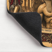 Sphinx, Vintage-Zirkus-Monster Mousepad (Ecke)