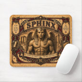 Sphinx, Vintage-Zirkus-Monster Mousepad (Mit Mouse)
