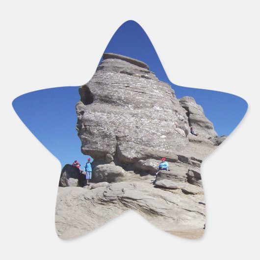 Sphinx von Bucegi Mts, Rumänien cooler Megalith Stern-Aufkleber (Vorderseite)