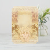 Sphinx von Gizeh Einladung (Stehend Vorderseite)