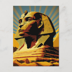 Sphinx Weltkulturerbe der Unesco Pop Postkarte