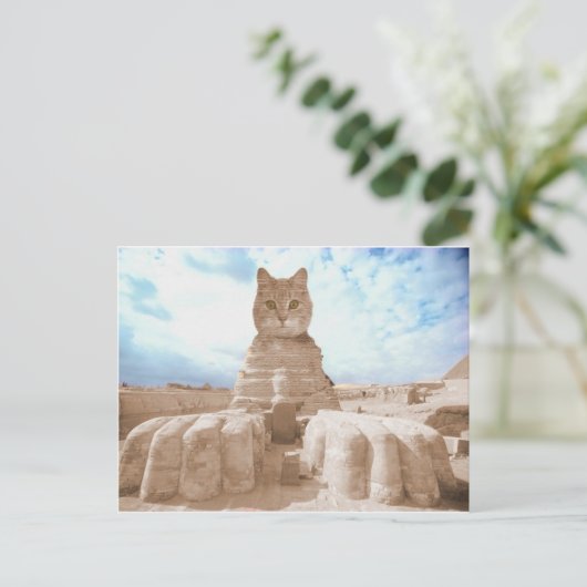 SphinxCat Postkarte (Stehend Vorderseite)