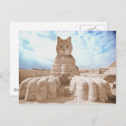 SphinxCat Postkarte (Vorne/Hinten)