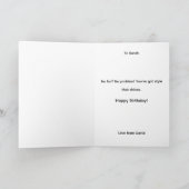 Sphinxkatze in der Jumper-Geburtstagskarte Karte (Innenseite)