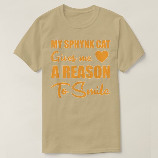 Sphyn Cat Smile T-Shirt (Design vorne)