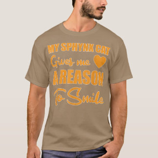 Sphyn Katze Lächeln T-Shirt