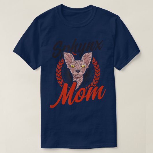 Sphyn Mama Design Sphyn Cat T-Shirt (Design vorne)